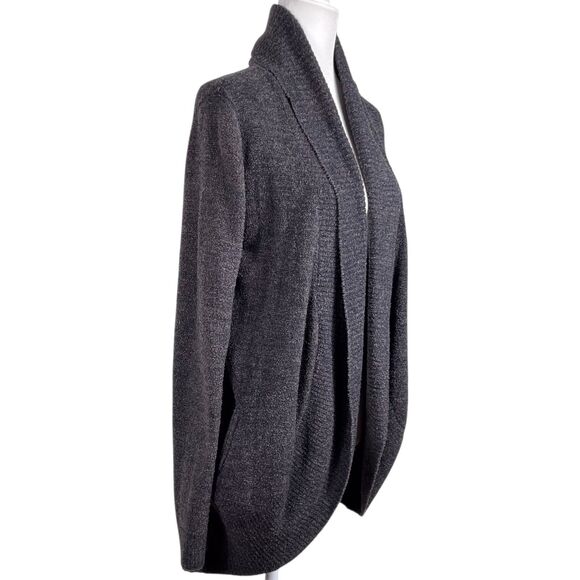 BAREFOOT DREAMS Cozychic Lite Circle Cardigan Sweater Size XS/S Open #452 Brown - Picture 9 of 16